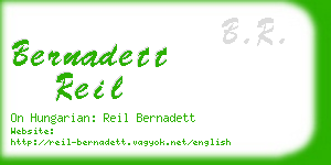 bernadett reil business card